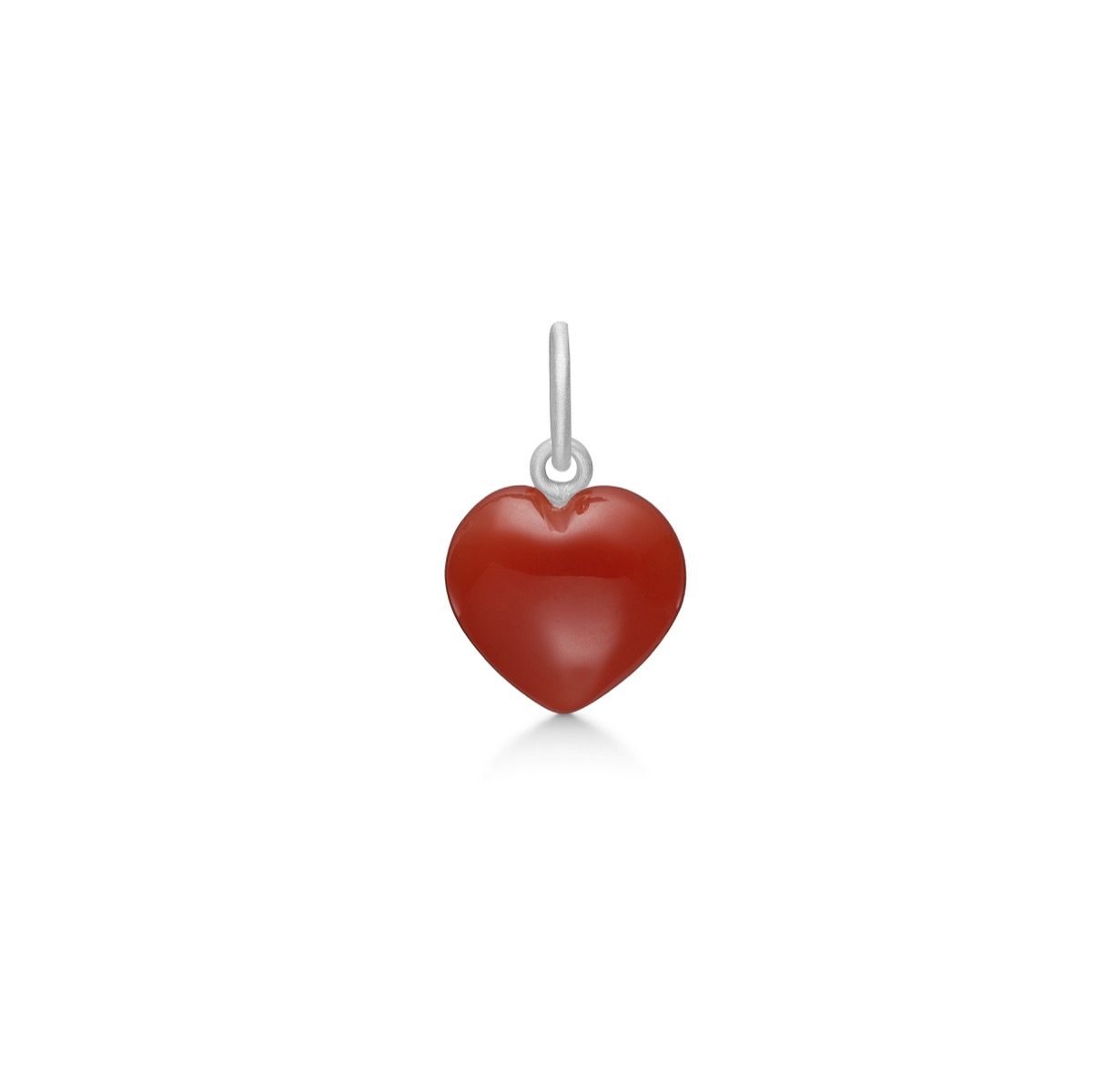 Stone Heart Sølv Vedhæng med Rød Onyx - Eksklusiv!