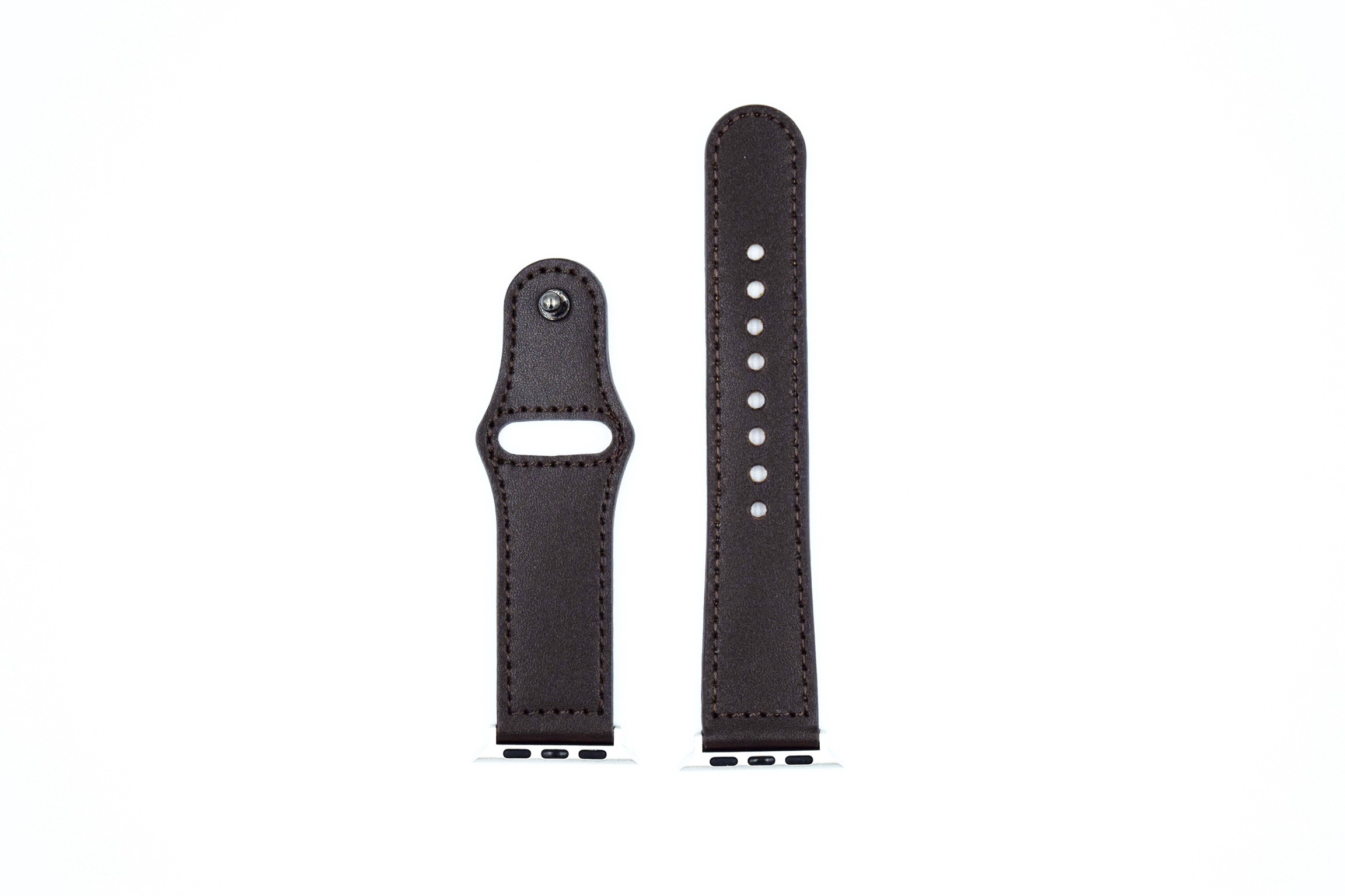 Carlan Apple Watch Mørkebrun Læderrem - Tilbud!