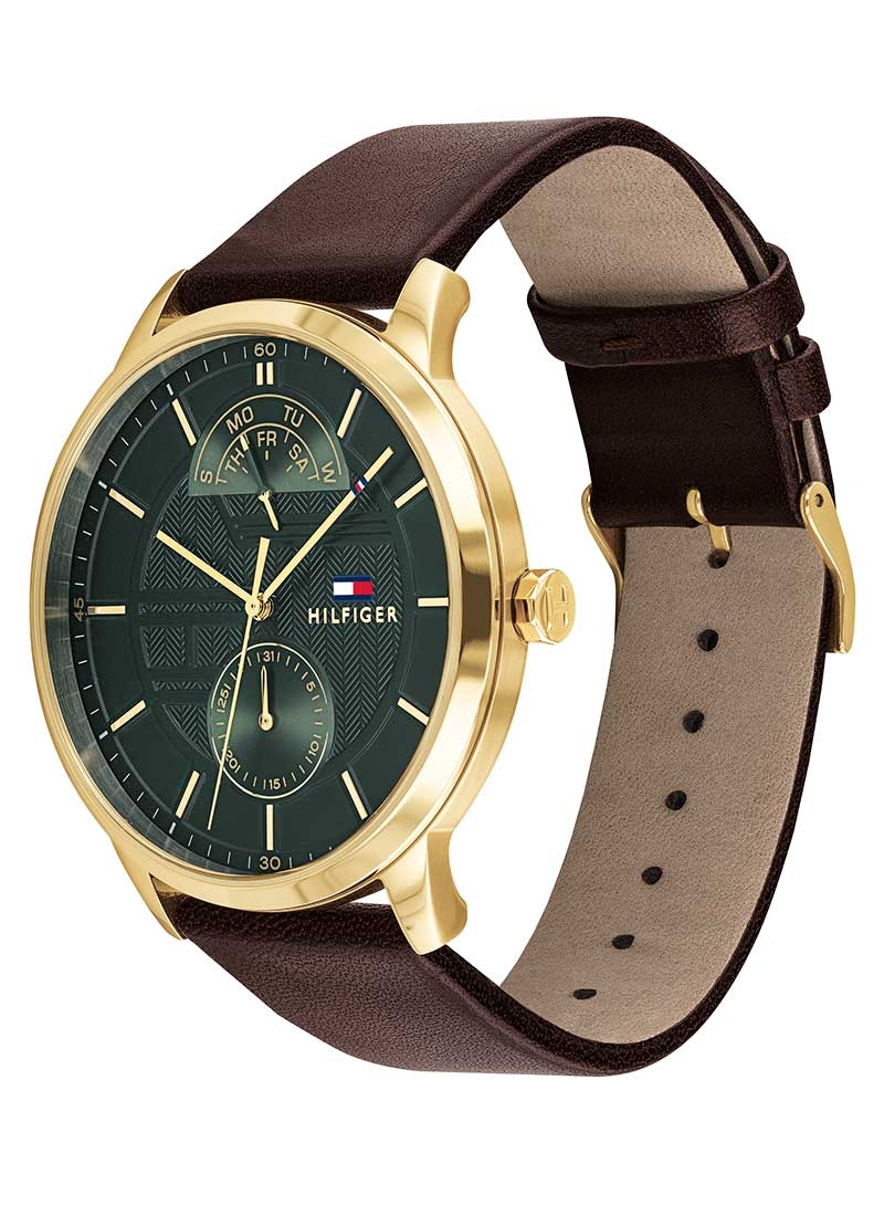 Tommy Hilfiger Hunter TH1791607 - Unikt ur med grøn urskive