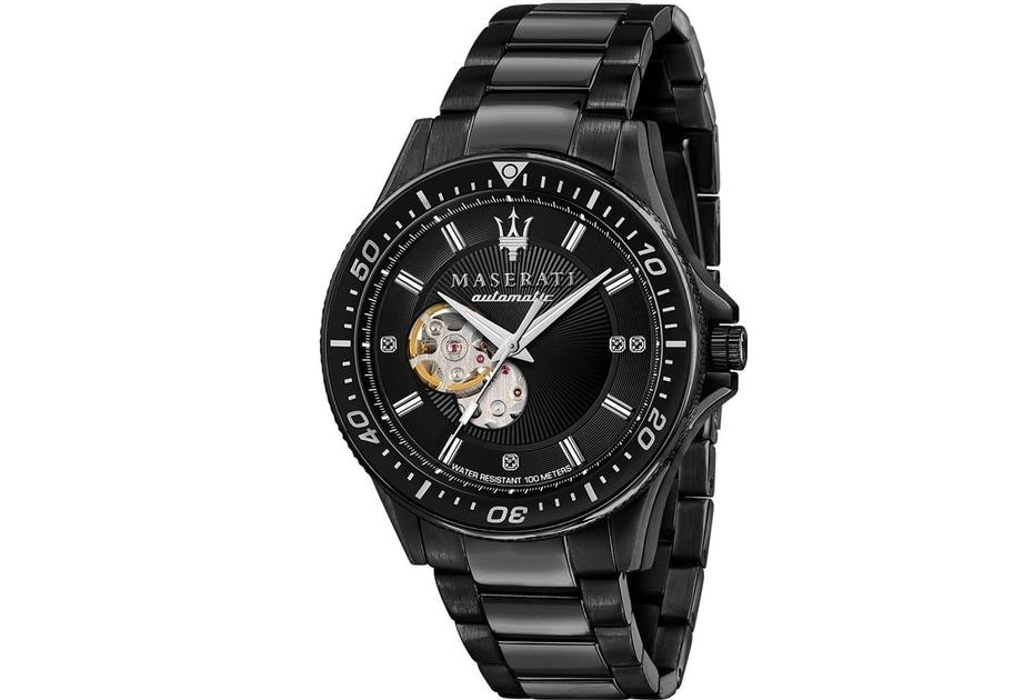 Maserati Sfida Black Automatisk Ur R8823140005