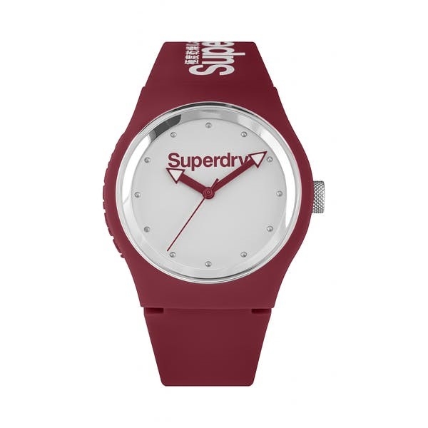 Superdry Urban Style I - Lagersalg med rød siliconerem